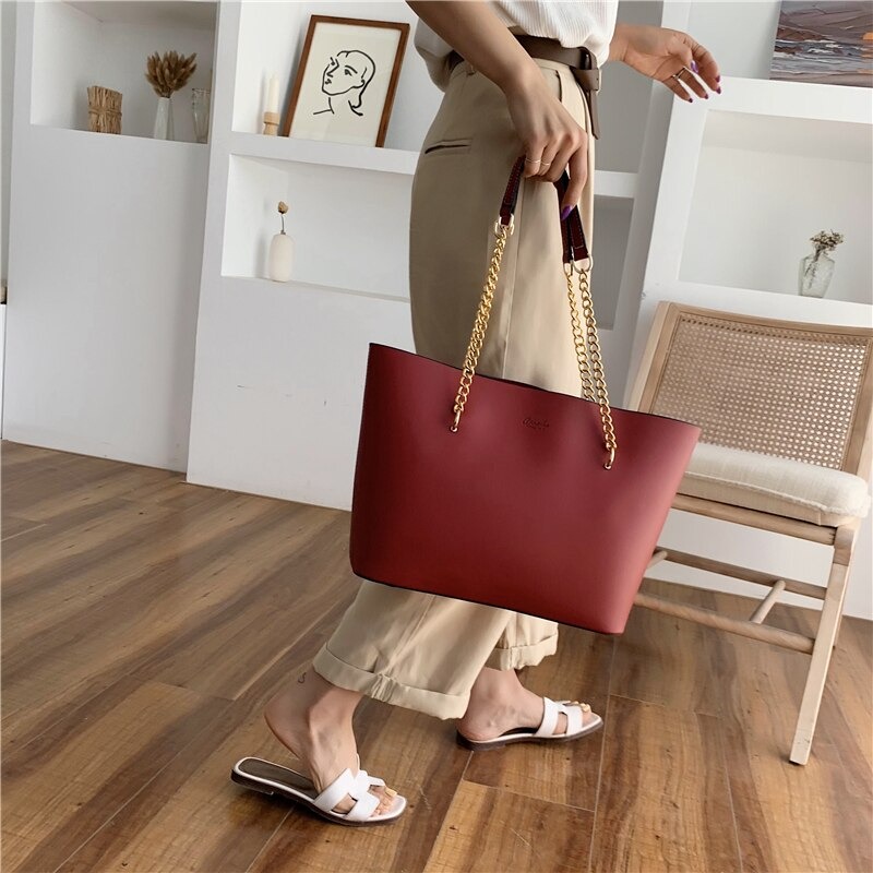Luxury Women Tote with Chain WB-00167 (6)