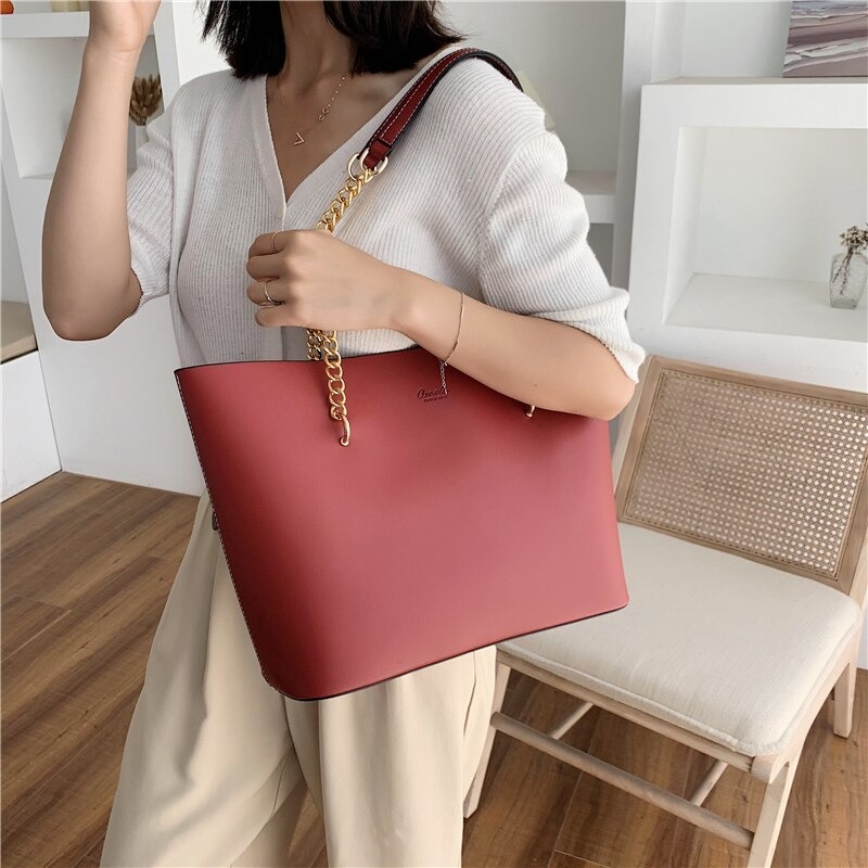 Luxury Women Tote with Chain WB-00167 (7)