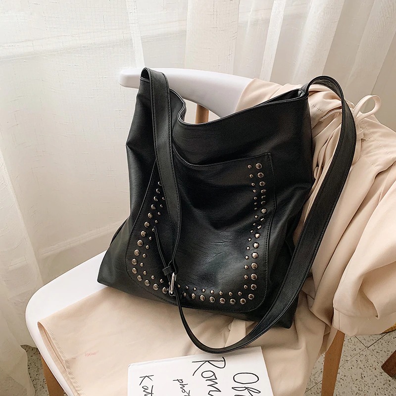 Soft Tote Bag with Rivets WB-00169 (9)