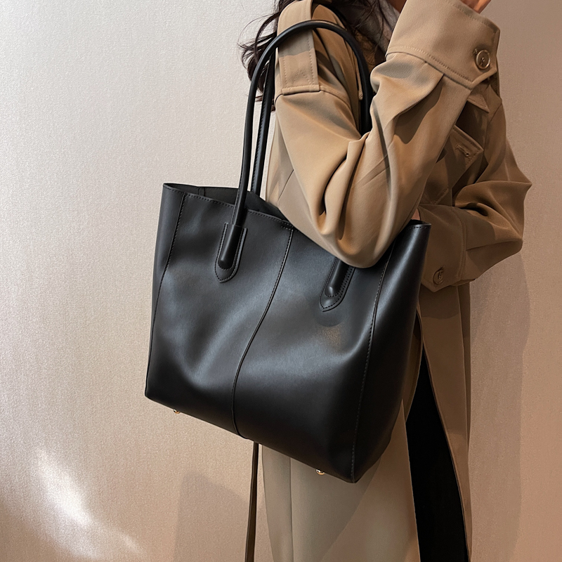 Black Large work tote bag
